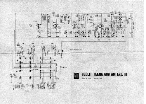 Beolit Teena 609 AM Exp. III; Bang & Olufsen B&O; (ID = 2776952) Radio
