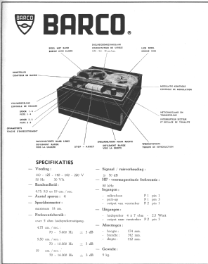 RM-7; Barco, Belgian (ID = 3071365) R-Player