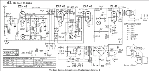 Monza 1 ab 32815; Becker, Max Egon, (ID = 688791) Car Radio