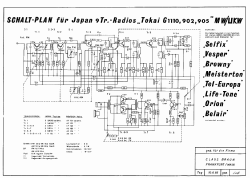 9 Transistor ; Belair Enterprises; (ID = 898245) Radio