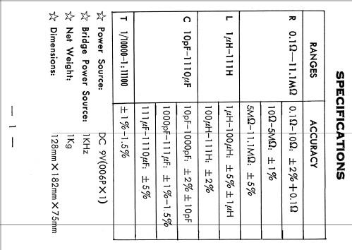 AC Bridge BR-8S; Belco, Tokyo (ID = 1497523) Equipment