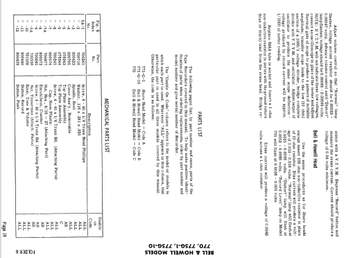 770 ; Bell & Howell, (ID = 819099) R-Player