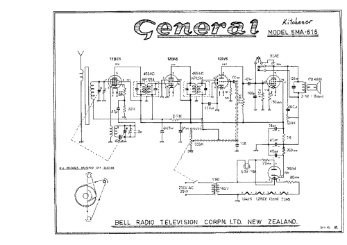 General Kitchener 5MA-616; Bell Radio- (ID = 2931551) Radio