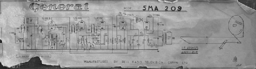 General Marlborough Dual Wave Deluxe 5MA209; Bell Radio- (ID = 3109325) Radio