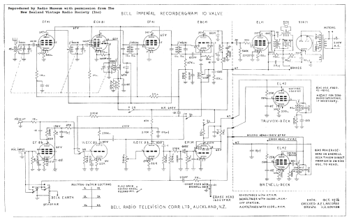 Imperial Recordergram Radio Bell Radio-Television Corporation Ltd ...