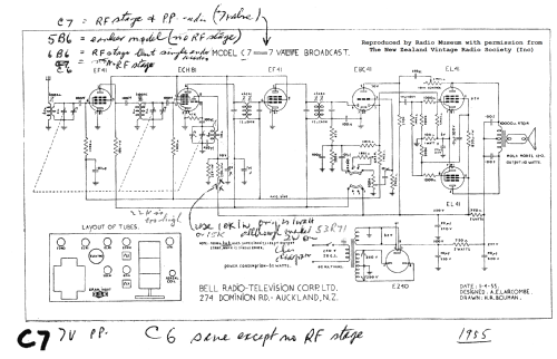 Super De Luxe Radiogram C7; Bell Radio- (ID = 3094046) Radio