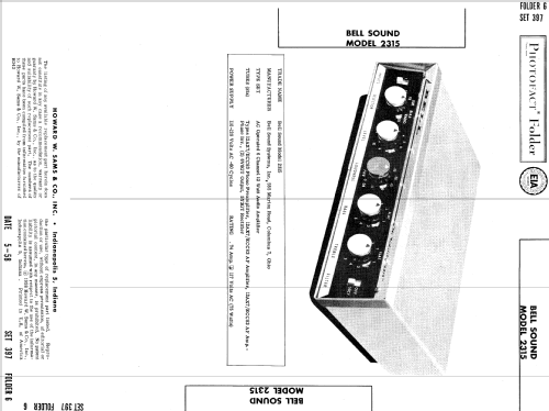 2315 ; Bell Sound Systems; (ID = 999125) Verst/Mix