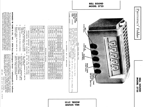 3725 ; Bell Sound Systems; (ID = 861769) Ampl/Mixer