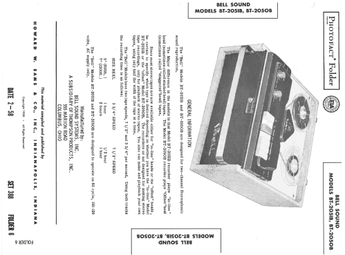 BT-2051B; Bell Sound Systems; (ID = 2535962) Enrég.-R