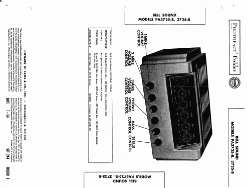 PA3725-B ; Bell Sound Systems; (ID = 439947) Ampl/Mixer
