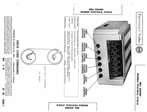 PA3750-B ; Bell Sound Systems; (ID = 439986) Ampl/Mixer