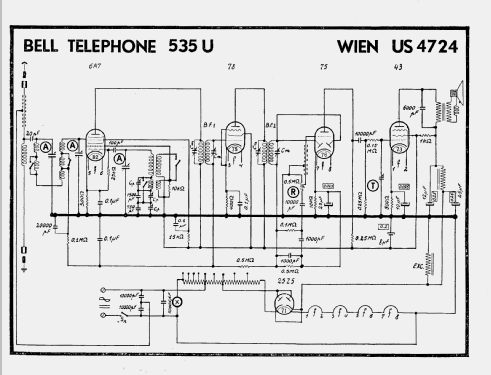 Radiobell 535 ; Bell Telephone Mfg. (ID = 570305) Radio