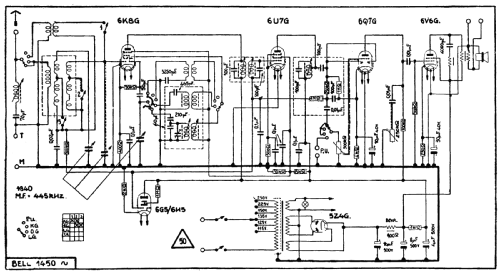 Radiobell 1450 ; Bell Telephone Mfg. (ID = 1917918) Radio