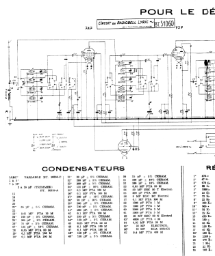 Radiobell Lyric BT 51060; Bell Telephone Mfg. (ID = 3107048) Radio