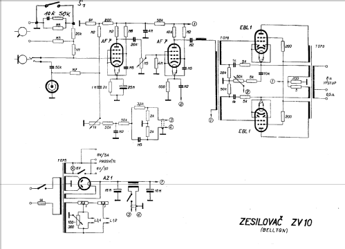 Zesilovac ZV10; Bellton, where? (ID = 519418) Ampl/Mixer