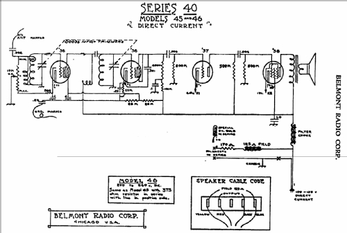 45 Ch= Series 40; Belmont Radio Corp. (ID = 321784) Radio