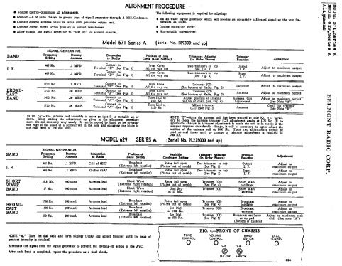 571 Clockette Ch= Series A; Belmont Radio Corp. (ID = 329676) Radio