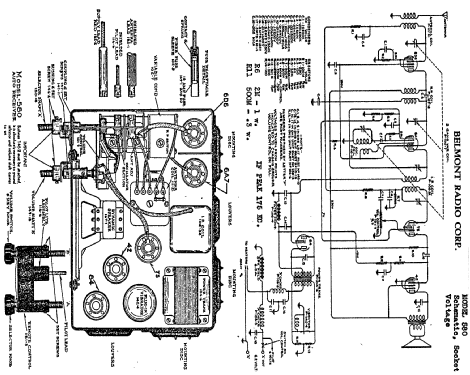 580 ; Belmont Radio Corp. (ID = 324590) Car Radio