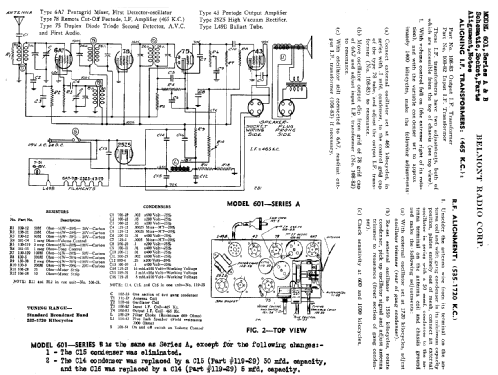 601 Ch= Series A; Belmont Radio Corp. (ID = 324962) Radio