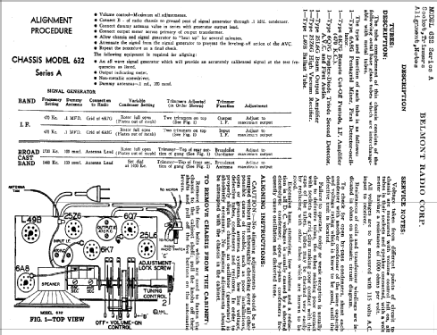 632 Ch= series A; Belmont Radio Corp. (ID = 329928) Radio