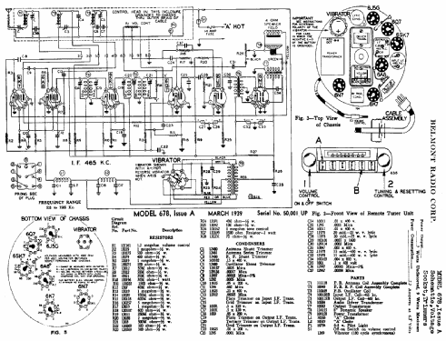 678A ; Belmont Radio Corp. (ID = 325657) Car Radio