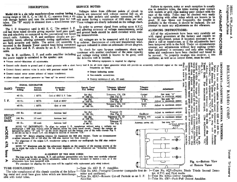 678A ; Belmont Radio Corp. (ID = 325658) Car Radio