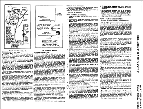 678A ; Belmont Radio Corp. (ID = 325659) Car Radio