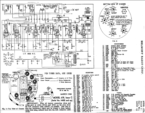 678C ; Belmont Radio Corp. (ID = 325725) Autoradio