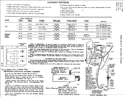 678C ; Belmont Radio Corp. (ID = 325726) Car Radio