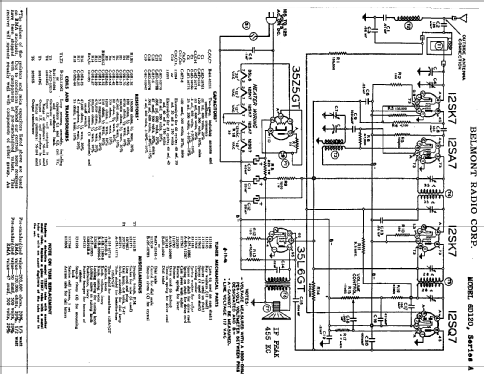 6D120 Ch= Series A; Belmont Radio Corp. (ID = 326015) Radio