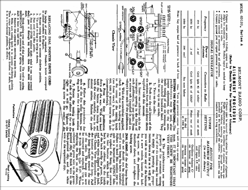 6D120 Ch= Series A; Belmont Radio Corp. (ID = 326016) Radio