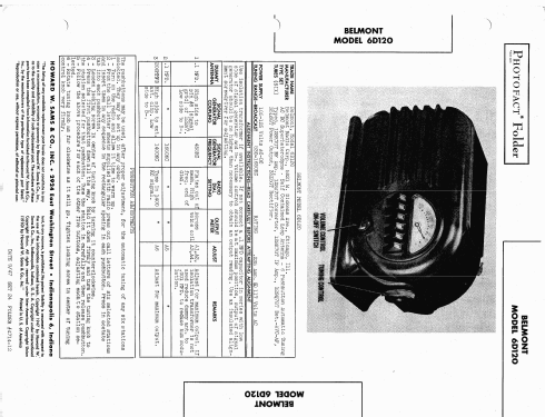 6D120 Ch= Series A; Belmont Radio Corp. (ID = 440009) Radio