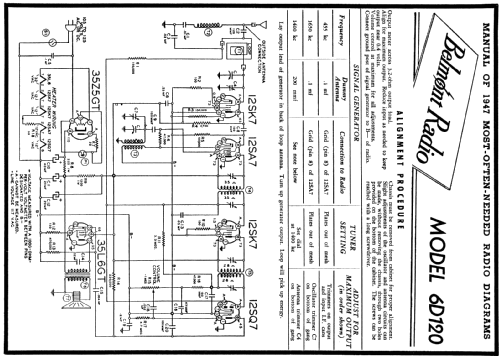 6D120 Ch= Series A; Belmont Radio Corp. (ID = 84827) Radio