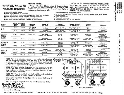 708-378 Ch= 708 SeriesA; Belmont Radio Corp. (ID = 327135) Radio