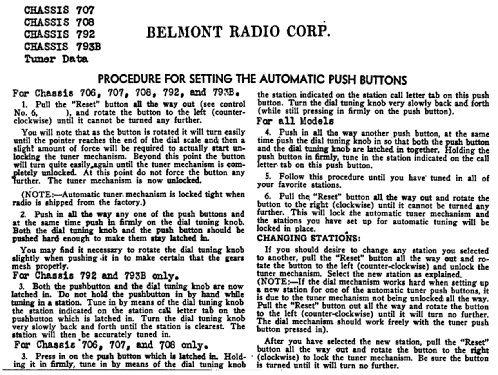 708-378 Ch= 708 SeriesA; Belmont Radio Corp. (ID = 327136) Radio