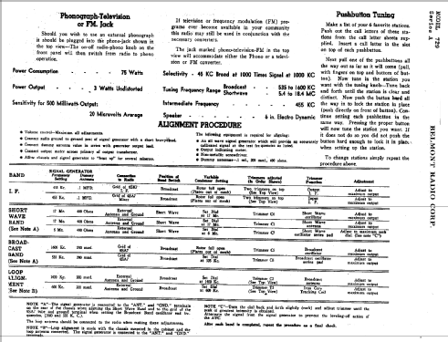 729 Ch= Series A; Belmont Radio Corp. (ID = 330233) Radio