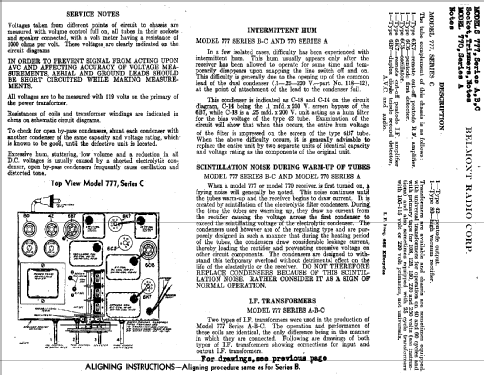 777 Ch= Series C; Belmont Radio Corp. (ID = 327311) Radio