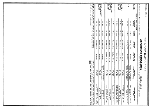 7H31 ; Belmont Radio Corp. (ID = 327560) Radio