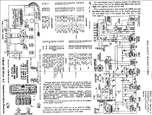 860 'Bel Monitor' Ch= Series A; Belmont Radio Corp. (ID = 328138) Radio