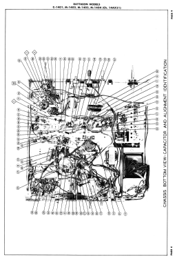 Raytheon C1401 Ch= 14AX21; Belmont Radio Corp. (ID = 2850518) Television