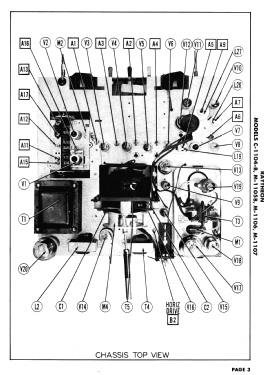 Raytheon C-1104B Ch= 12AX27; Belmont Radio Corp. (ID = 2946028) Television