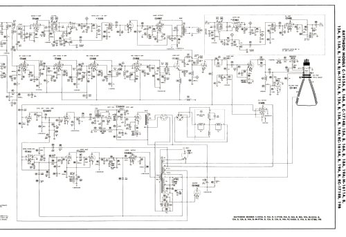 Raytheon C-1616A Ch= 16AY211; Belmont Radio Corp. (ID = 2856817) Television