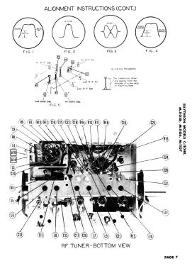 Raytheon M-1105B Ch= 12AX27; Belmont Radio Corp. (ID = 2946037) Television