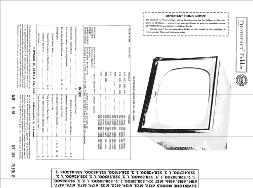 Silvertone 6123 Ch= 528.42802; Belmont Radio Corp. (ID = 1870273) Fernseh-E