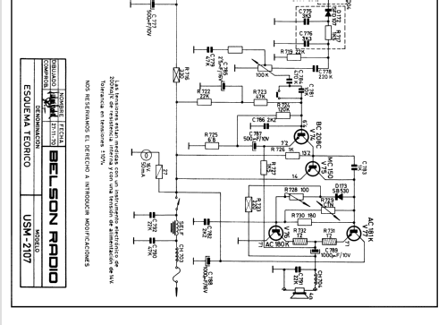 USM-2107; Belson Radio S.A.; (ID = 1081561) Car Radio