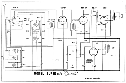 Concerto Super 53/b Ch= 469; Ben-Gal Bengal; (ID = 848473) Radio