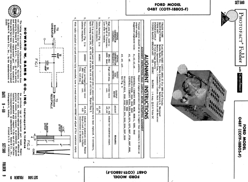 04BT COTF-18805-F; Bendix Radio (ID = 578040) Car Radio