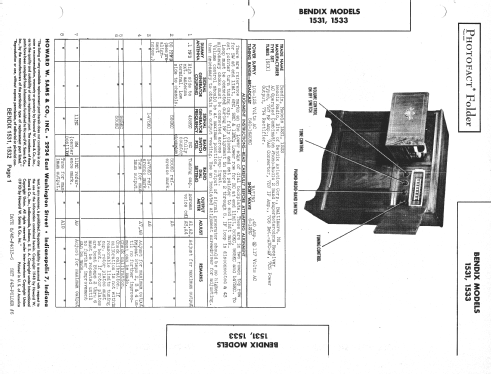 1533 ; Bendix Radio (ID = 1381344) Radio