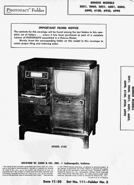 2051 ; Bendix Radio (ID = 2782245) TV Radio