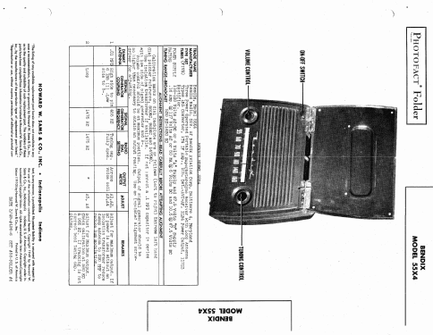 55X4 ; Bendix Radio (ID = 440017) Radio